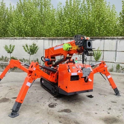 3 ตัน 5 ตัน 8 ตัน Double Power Spider Crawler Crane พร้อม Fly Jib
