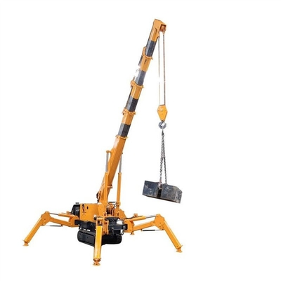 CE 5 Ton Spider Crawler Crane เครื่องยนต์ดีเซลไฟฟ้า Mini Spider Crane