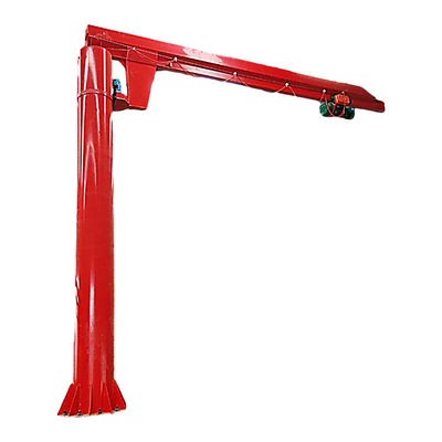 เครนหมุนเท้าแขนไฟฟ้าแบบหมุนได้ Jib Crane พร้อมเครื่องยกสูญญากาศแบบนิวเมติก 3 ตัน