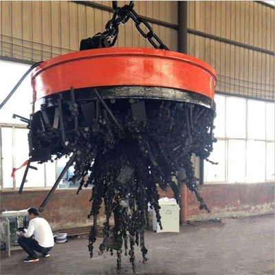 เครื่องยกแม่เหล็กไฟฟ้าแบบยกอุตสาหกรรม Chuck Circular Magnet Lifter สำหรับเศษเหล็ก