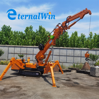เครนแมงมุมที่กําหนดเองที่มี Telescopic Boom สําหรับโครงการและการใช้งานของคุณ
