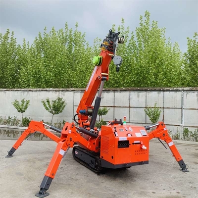 เครื่องเครนยกแบบหมุนได้ 360 องศา 3-12Ton รีโมทคอนโทรลเครนตีนตะขาบแมงมุมแบบกำหนดเอง