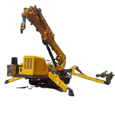 รับประกัน 1 ปี Steel Spider Crawler Crane