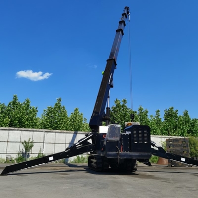 5T 10T Spider Crawler Crane อุปกรณ์ยกแมงมุมสำหรับงานหนักพร้อมตะกร้า