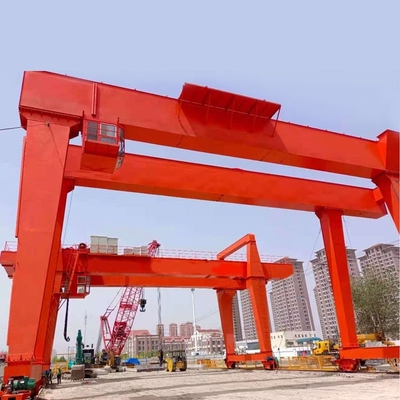 MG Box Type Gantry Crane ลิฟท์โครงสำหรับตั้งสิ่งของคานคู่หลักพร้อมรถเข็น
