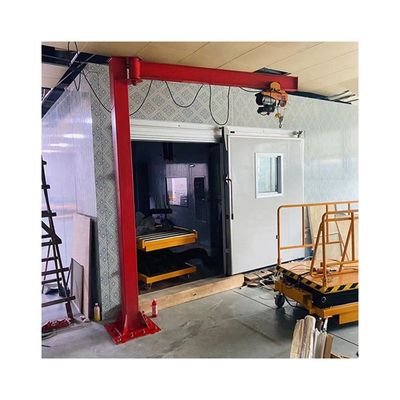 5T Cantilever Crane คอลัมน์ประเภท Jib Hoist Crane 180-360 องศา Slewing Rotation