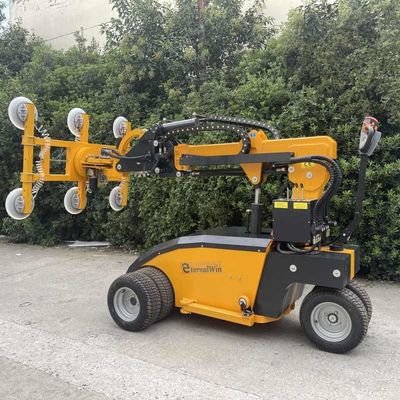500 กิโลกรัม 800 กิโลกรัม แบตเตอรี่หมุนไฟฟ้า ถ้วยดูดหุ่นยนต์กระจก vacuum Lifter