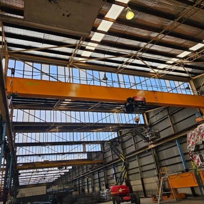 3T 10T Euro Mobile Single Bridge Overhead Crane ไฟแรมเคเบิล