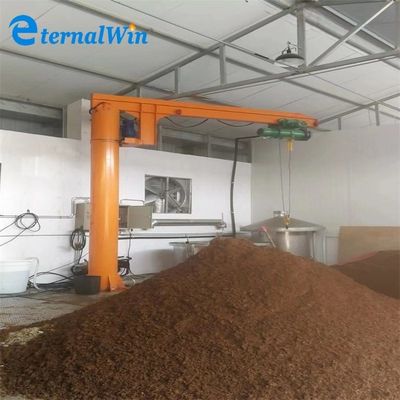 โรงงานคอลัมน์คงที่ Cantilever Swing Arm 5m ราคา 1 ตัน Lifting Jib Crane