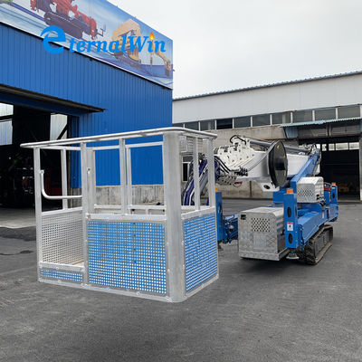 เครื่องยนต์ดีเซล 32m Crawler Spider Man Lifter สําหรับงานบิน