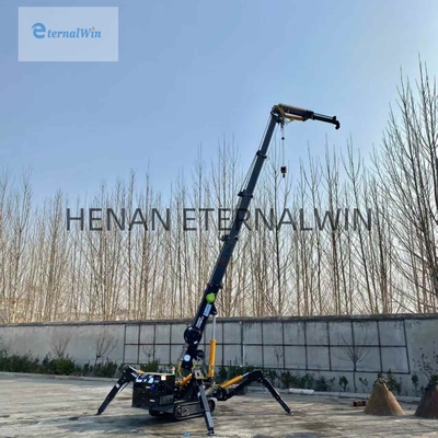 ไดเซลไฟฟ้า มินิ สเปิเดอร์เครน กับ Telescopic Boom 2-12 ตัน
