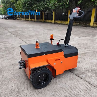 รถลากไฟฟ้า 24V ขนาด 1300x850x1050 มม. รถลากอุตสาหกรรมสำหรับงานหนัก